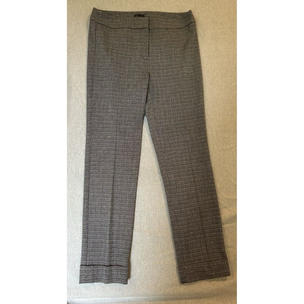 Ann Taylor Factory Ankle Pant Black & White Plaid Dress Pants Size 4
